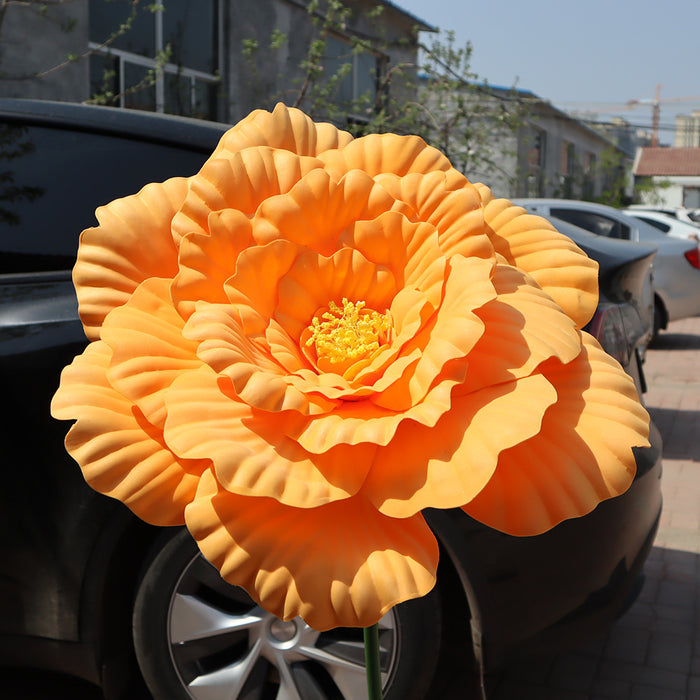 Bulk 31" Extra Large Giant Artificial Peony Flower Heads for Wedding Party Photography Mall Shop Wholesale