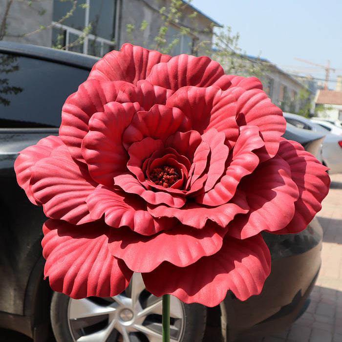 Bulk 31" Extra Large Giant Artificial Peony Flower Heads for Wedding Party Photography Mall Shop Wholesale