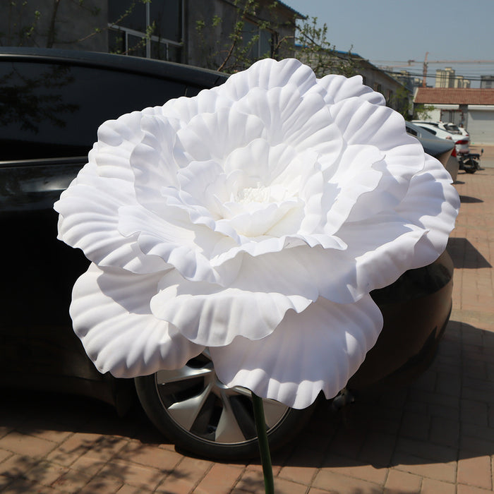 Bulk 31" Extra Large Giant Artificial Peony Flower Heads for Wedding Party Photography Mall Shop Wholesale