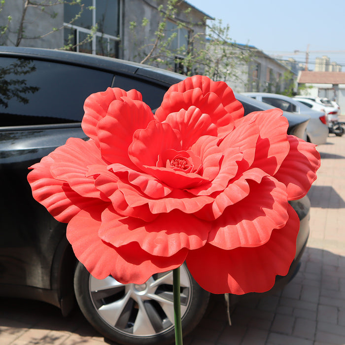 Bulk 31" Extra Large Giant Artificial Peony Flower Heads for Wedding Party Photography Mall Shop Wholesale