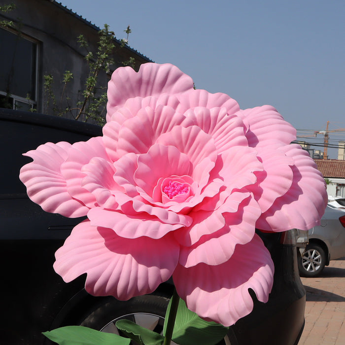 Bulk 31" Extra Large Giant Artificial Peony Flower Heads for Wedding Party Photography Mall Shop Wholesale