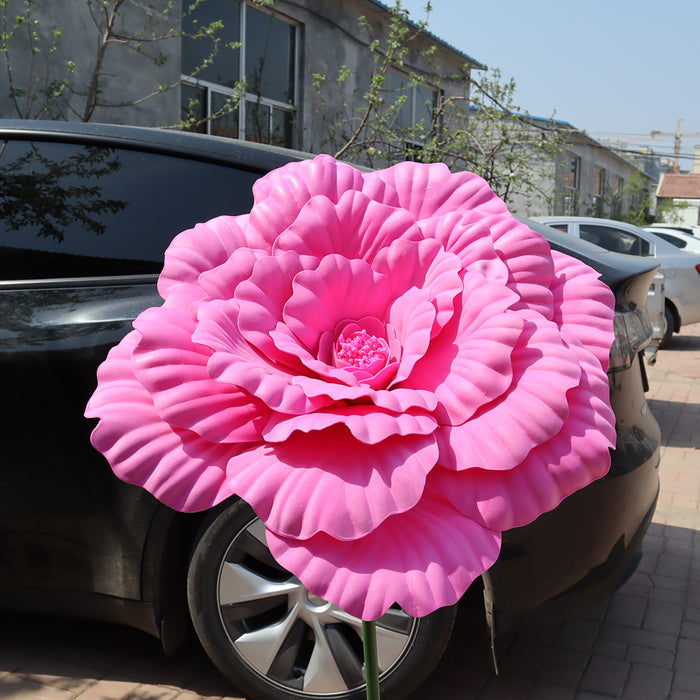 Bulk 31" Extra Large Giant Artificial Peony Flower Heads for Wedding Party Photography Mall Shop Wholesale