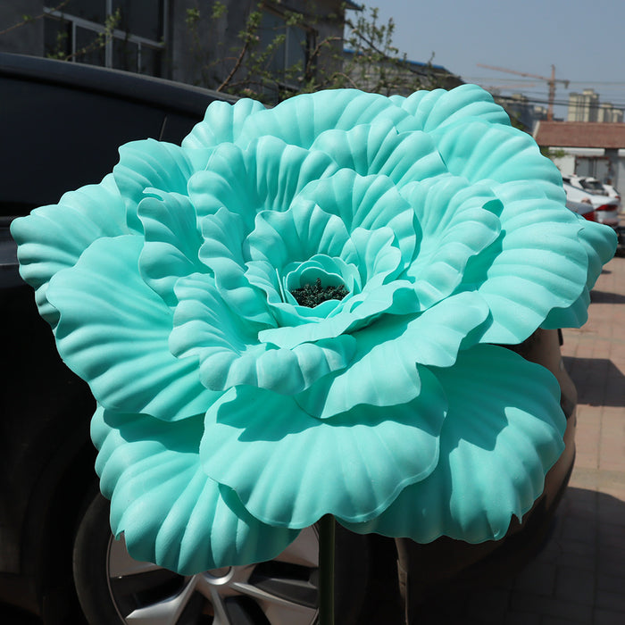 Bulk 31" Extra Large Giant Artificial Peony Flower Heads for Wedding Party Photography Mall Shop Wholesale