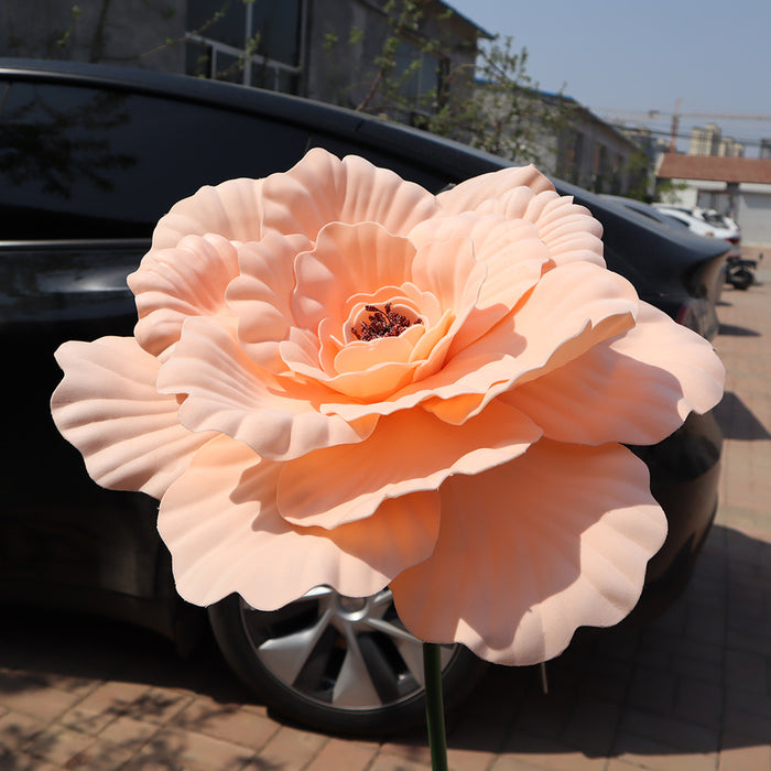 Bulk 31" Extra Large Giant Artificial Peony Flower Heads for Wedding Party Photography Mall Shop Wholesale