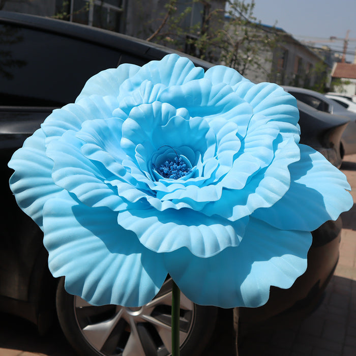 Bulk 31" Extra Large Giant Artificial Peony Flower Heads for Wedding Party Photography Mall Shop Wholesale