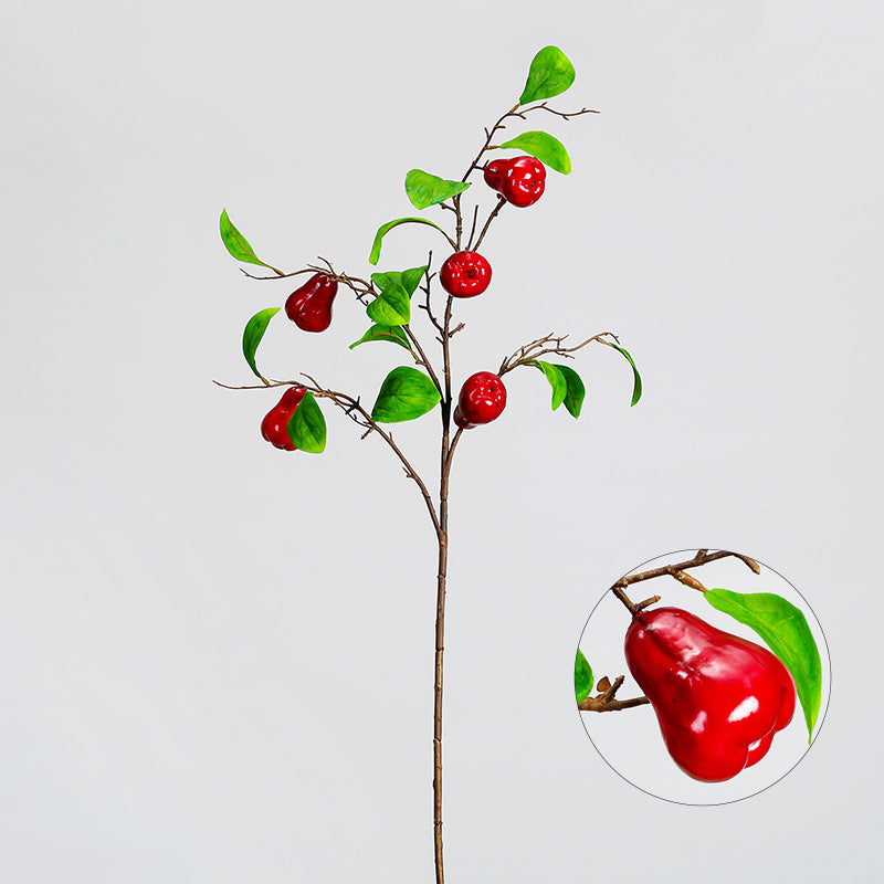 Bulk 37" Extra Tall Artificial Wax Apple Fruit Stems for Floor Vase Decor Wholesale