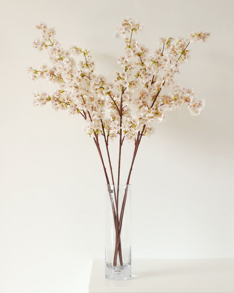 Bulk 40" Extra Long Cherry Blossoms Stems Silk Flowers for Tall Vases Wholesale