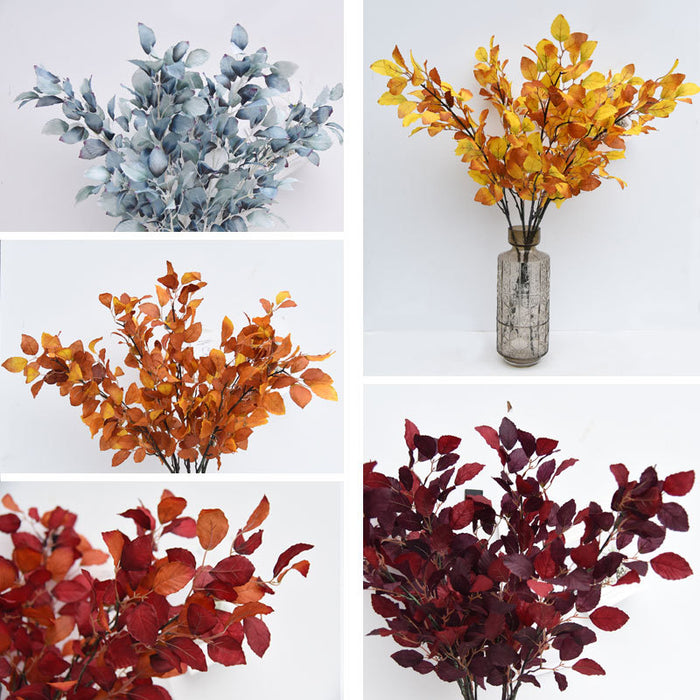 Bulk 39" Extra Tall Autumn Branches Fagus Leaf Plum Plants Fall Faux Wholesale