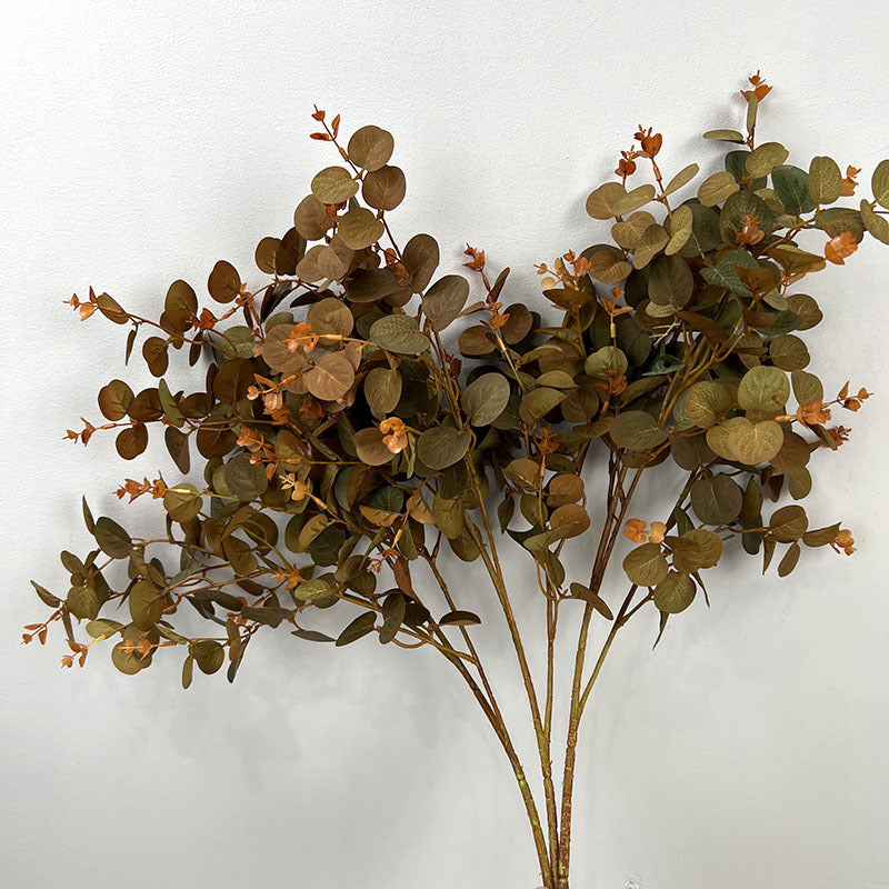 Bulk 27.5" Artificial Plants Silk Eucalyptus Leaves Branches Floral Arrangement Wholesale
