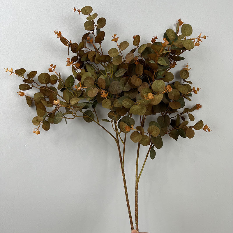 Bulk 27.5" Artificial Plants Silk Eucalyptus Leaves Branches Floral Arrangement Wholesale