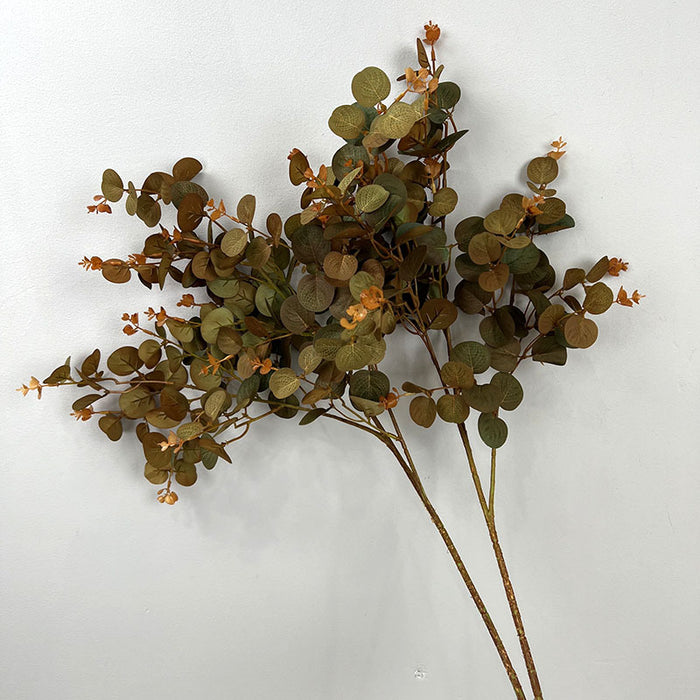 Bulk 27.5" Artificial Plants Silk Eucalyptus Leaves Branches Floral Arrangement Wholesale