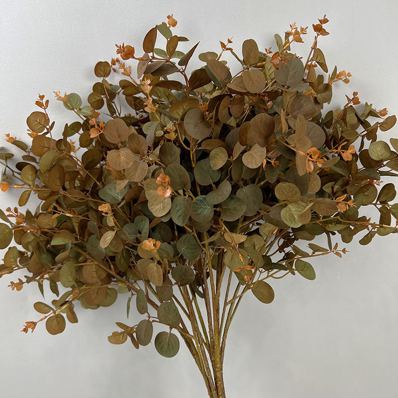 Bulk 27.5" Artificial Plants Silk Eucalyptus Leaves Branches Floral Arrangement Wholesale