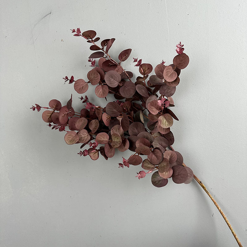 Bulk 27.5" Artificial Plants Silk Eucalyptus Leaves Branches Floral Arrangement Wholesale