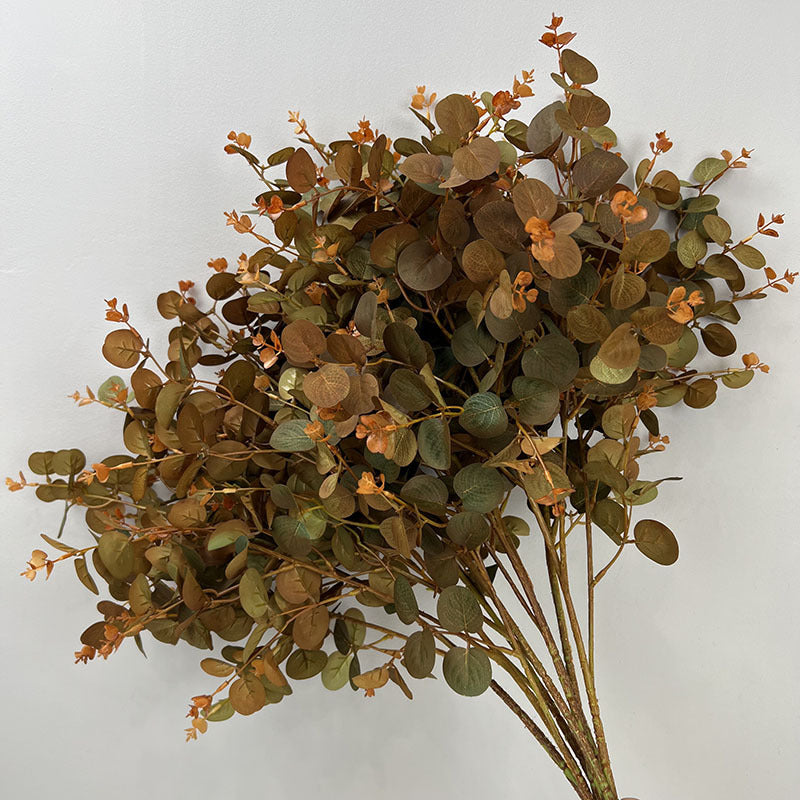 Bulk 27.5" Artificial Plants Silk Eucalyptus Leaves Branches Floral Arrangement Wholesale