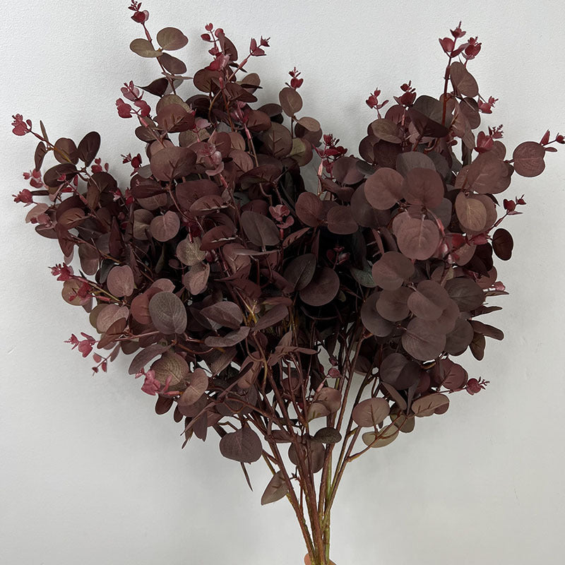 Bulk 27.5" Artificial Plants Silk Eucalyptus Leaves Branches Floral Arrangement Wholesale