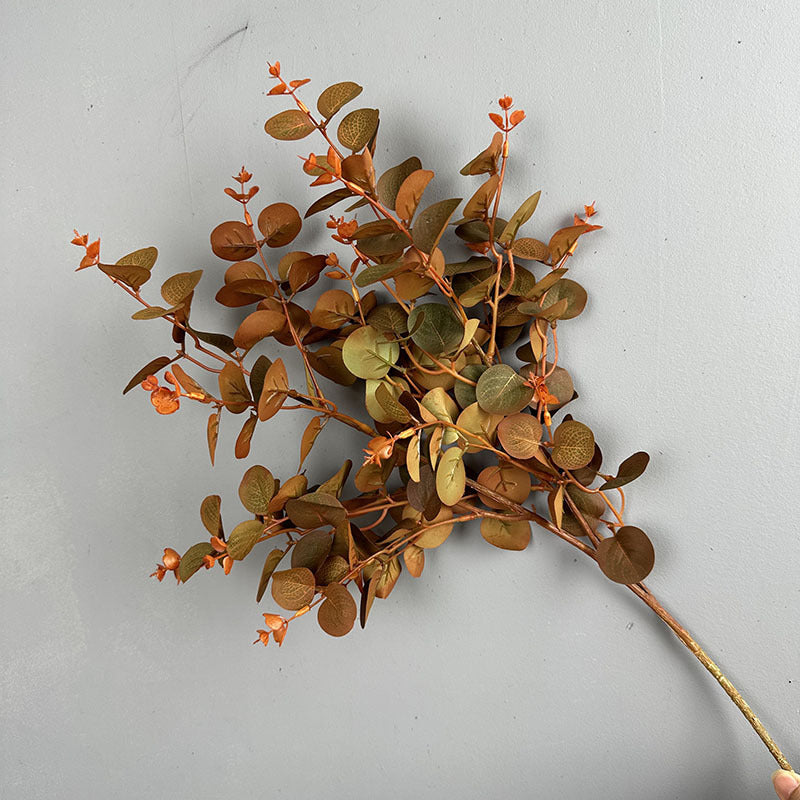 Bulk 27.5" Artificial Plants Silk Eucalyptus Leaves Branches Floral Arrangement Wholesale