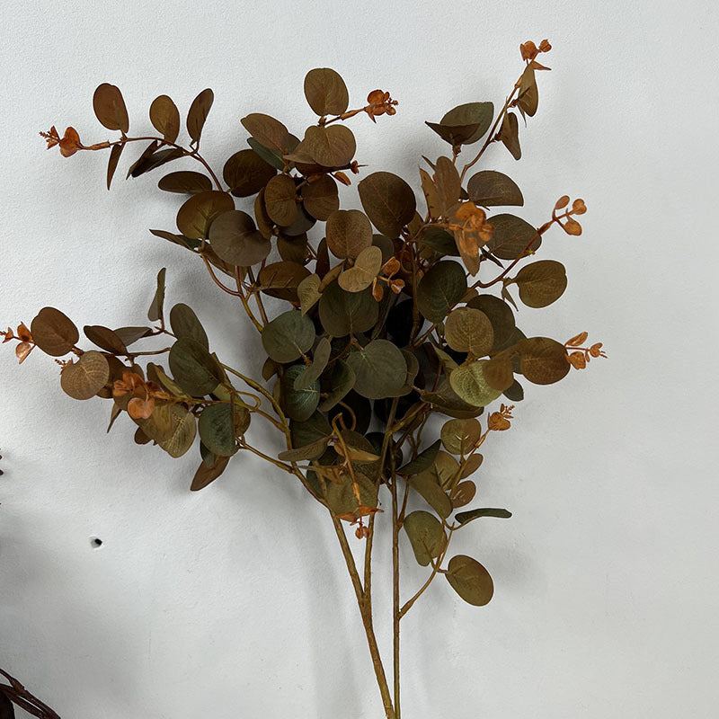 Bulk 27.5" Artificial Plants Silk Eucalyptus Leaves Branches Floral Arrangement Wholesale