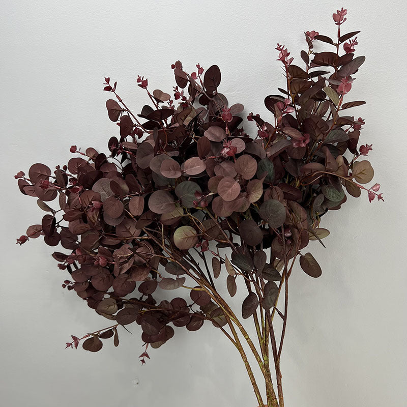 Bulk 27.5" Artificial Plants Silk Eucalyptus Leaves Branches Floral Arrangement Wholesale