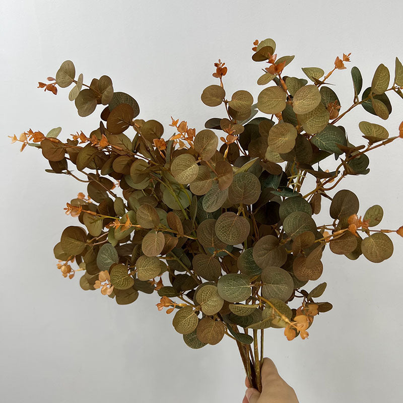 Bulk 27.5" Artificial Plants Silk Eucalyptus Leaves Branches Floral Arrangement Wholesale