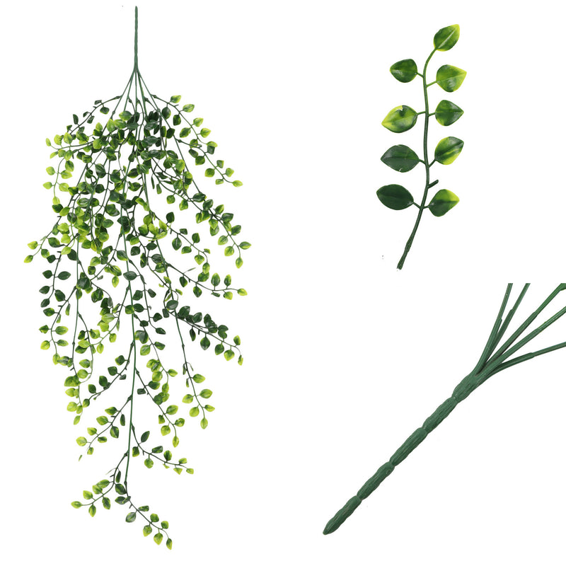 Bulk Fake Hanging Plants Artificial Ivy Greenery Leaves for Wedding Wall House Room Patio Indoor Outdoor Home Shelf Office Wholesale