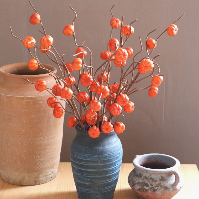 Lot de 10 branches de citrouille de 27,5 pouces en vrac, décoration d'automne pour la maison, Thanksgiving, vente en gros