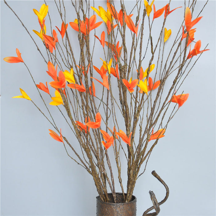 Bulk 37" Artificial Fall Plants Leaves Spray Autumn Leaves Fall Decorations for Home Floral Arrangement Wholesale