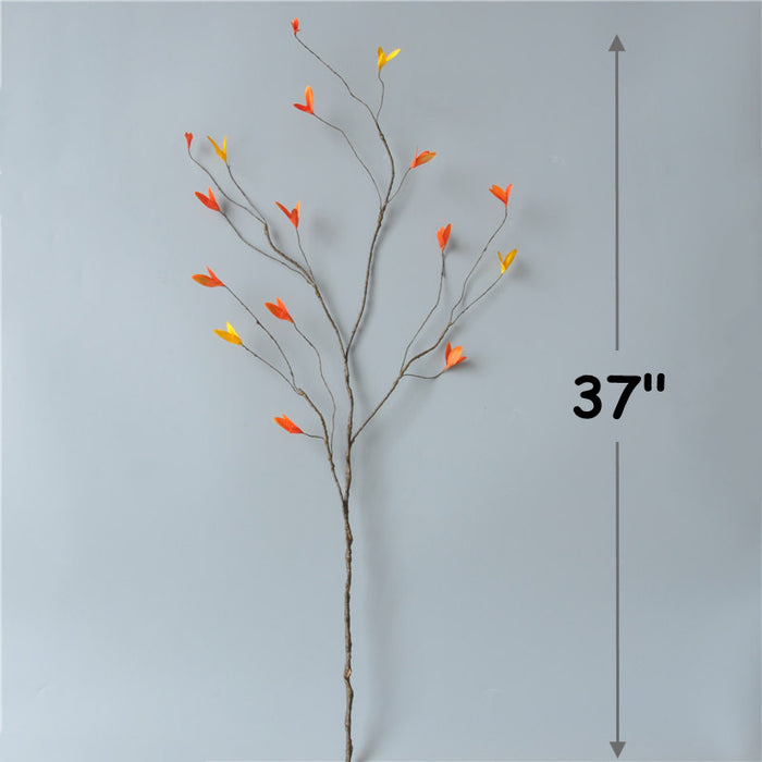 Bulk 37" Artificial Fall Plants Leaves Spray Autumn Leaves Fall Decorations for Home Floral Arrangement Wholesale