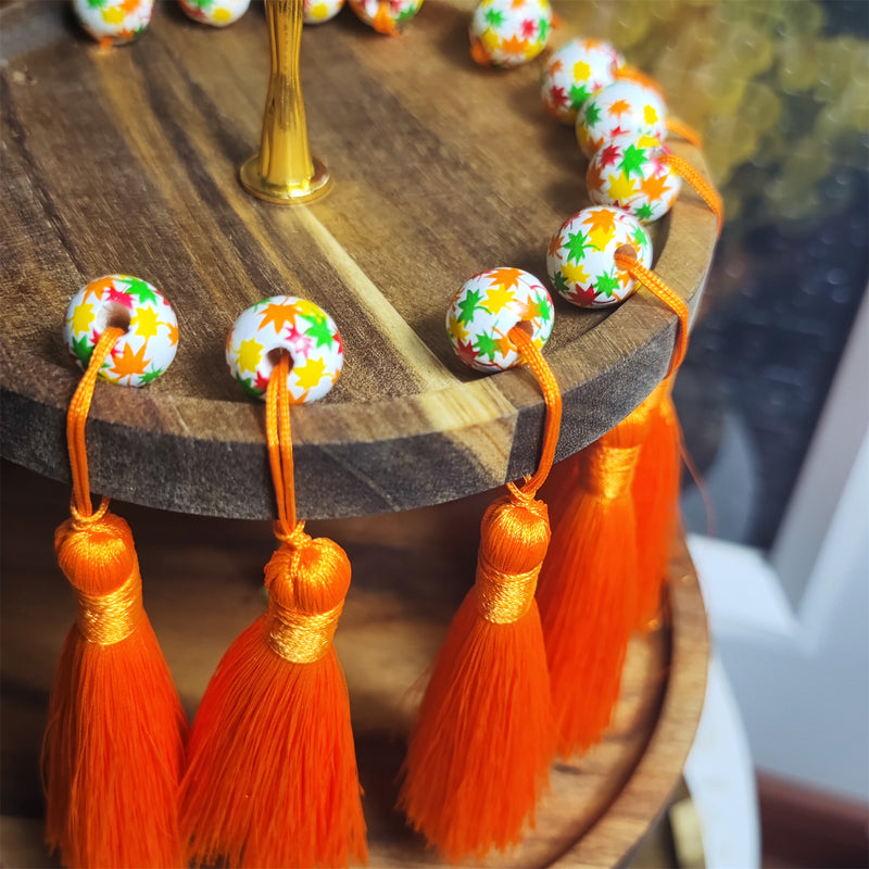 Plateau à étages en bois d'érable pour Thanksgiving - Décoration d'intérieur belle et fonctionnelle 