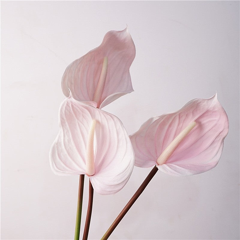 faux anthurium stems Premium 30" Real Touch Anthurium Stem