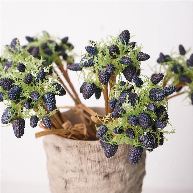 Bulk 3PCS 10" Faux Soft Rubber Berries Stems Wholesale