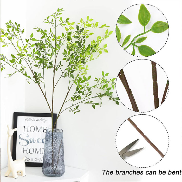 Bulk 43" Extra Long Faux Greenery Stems Artificial Plants Nandina Branches for Centerpieces Wholesale
