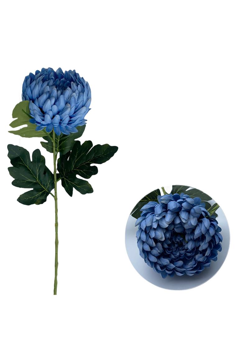 Lot de 5 tiges de bourgeons de fleurs artificielles Kiku, 14 couleurs, tiges de chrysanthème, fleurs d'automne, centre de table, vente en gros