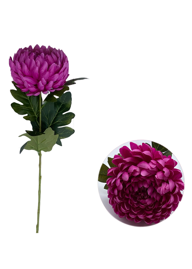 Lot de 5 tiges de bourgeons de fleurs artificielles Kiku, 14 couleurs, tiges de chrysanthème, fleurs d'automne, centre de table, vente en gros