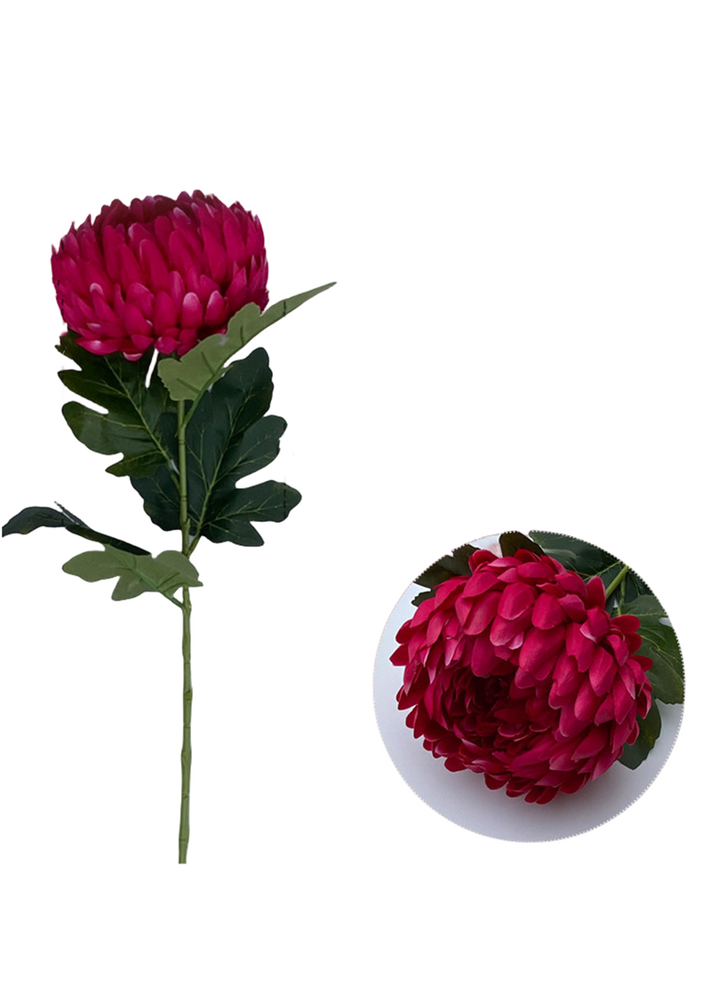 Lot de 5 tiges de bourgeons de fleurs artificielles Kiku, 14 couleurs, tiges de chrysanthème, fleurs d'automne, centre de table, vente en gros