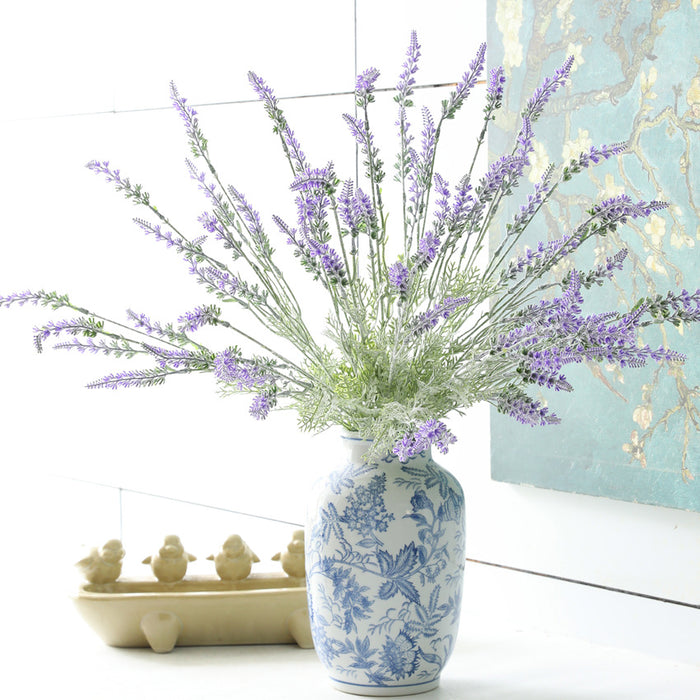 Bulk 20" Tall Lavender Stems Branches Spray Faux Fall Stems Wholesale