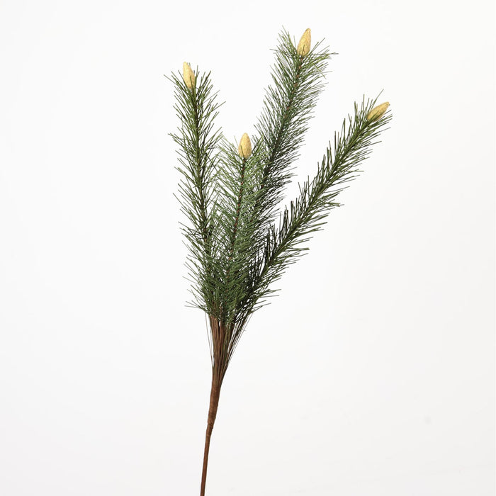 Bulk 33.46" Faux Pine Branches with Buds Winter Christmas Decor Wholesale