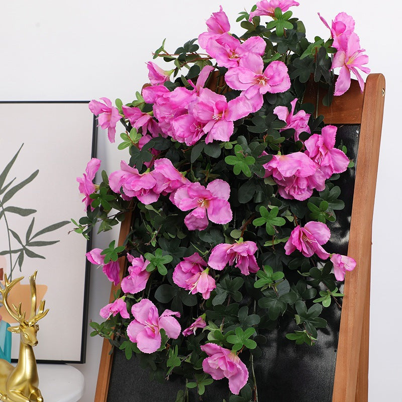 Bulk 40" Faux Hanging Azalea Bushy Flowers UV Resistant for Outdoors Wholesale