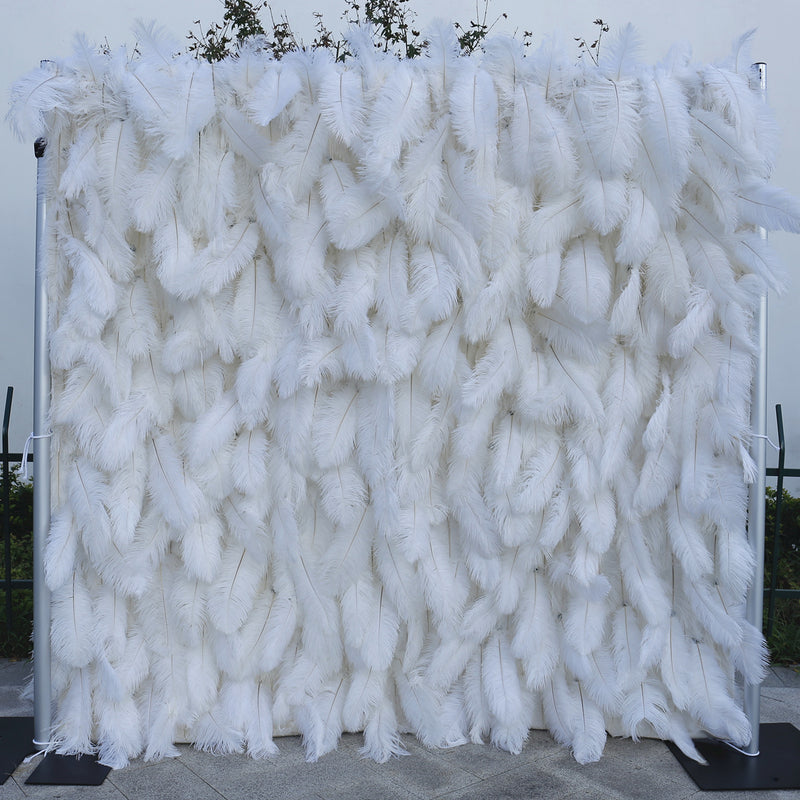 Bulk 5D Feather Flower Wall Arrangement for Event Flower Wall Panels Wholesale