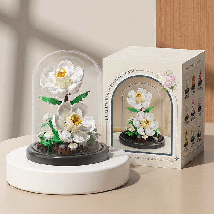 Bulk Flower Bouquet Building Set with Dome Birthday Gifts Botanical Collection Wholesale