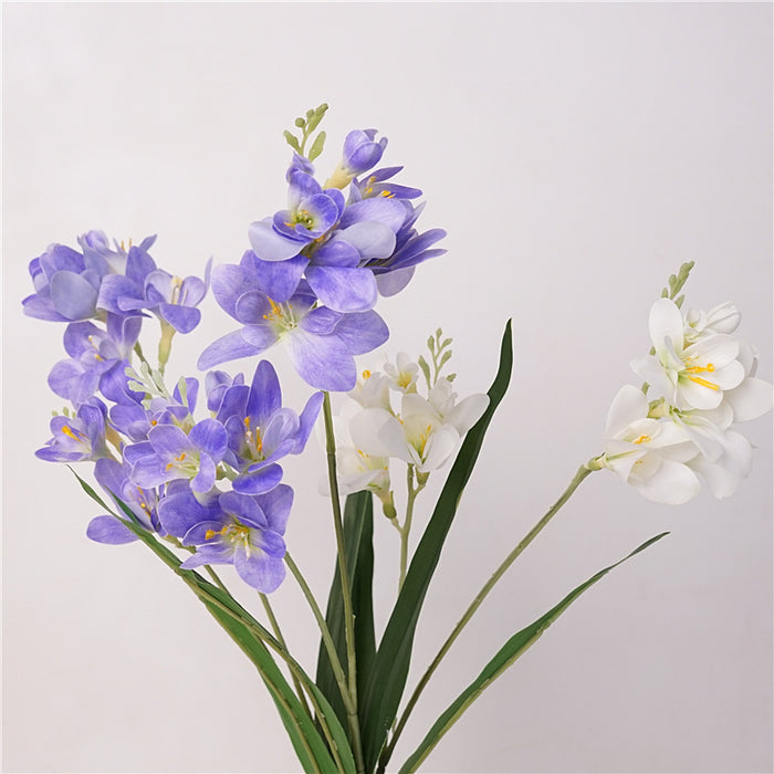 Bulk Lifelike 24" Freesia Spray Stems Real Touch Floral Artificial Wholesale