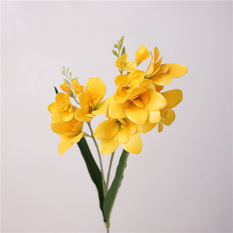 Bulk Lifelike 24" Freesia Spray Stems Real Touch Floral Artificial Wholesale