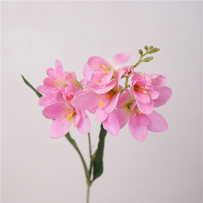 Bulk Lifelike 24" Freesia Spray Stems Real Touch Floral Artificial Wholesale