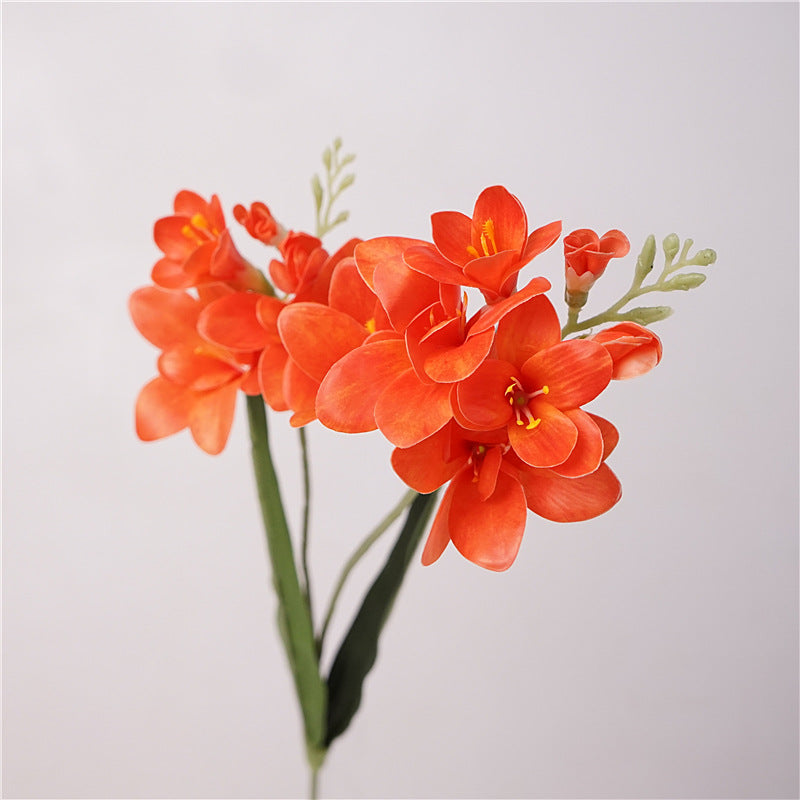 Bulk Lifelike 24" Freesia Spray Stems Real Touch Floral Artificial Wholesale