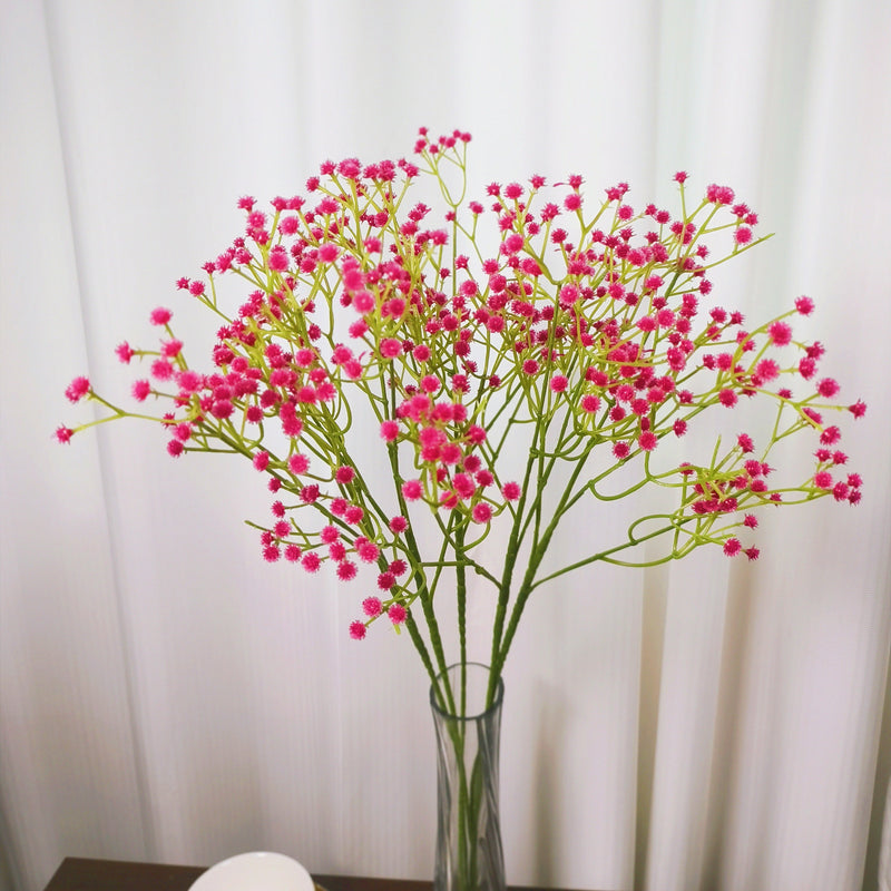 Fleurs artificielles en vrac de 23,6 pouces, souffle de bébé, toucher réaliste pour l'artisanat, bricolage, fête de mariage, maison, jardin, bureau, vente en gros 