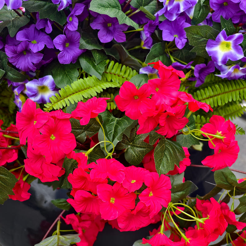 Bulk Exclusive Upgraded Faux Petunia Flowers UV Resistant Artificial Flowers for Outdoor Garden & Porch Decor Wholesale