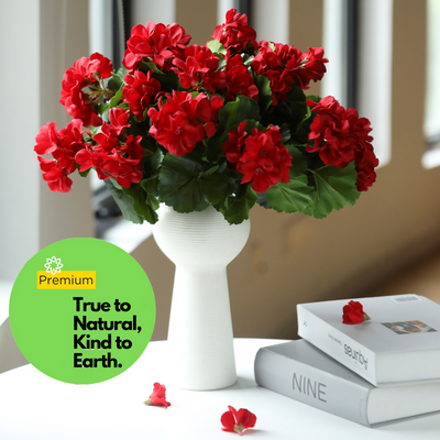 Premium Real Touch Geranium Bush UV Resistant - 17
