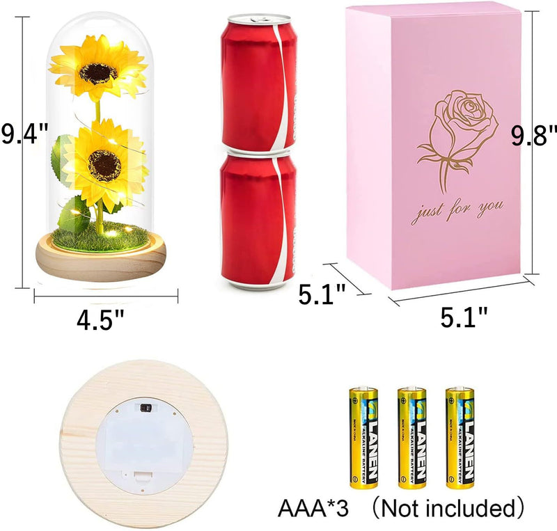 Bulk Gifts for Women Sunflowers Led Glass Flowers for Her Wholesale