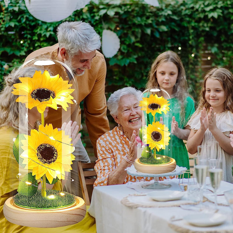 Bulk Gifts for Women Sunflowers Led Glass Flowers for Her Wholesale