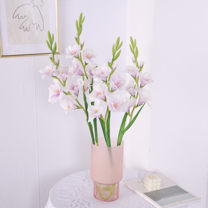 Bulk 35 inches Tall Extra Gladiolus Stem Faux Spring Silk Flowers Wholesale