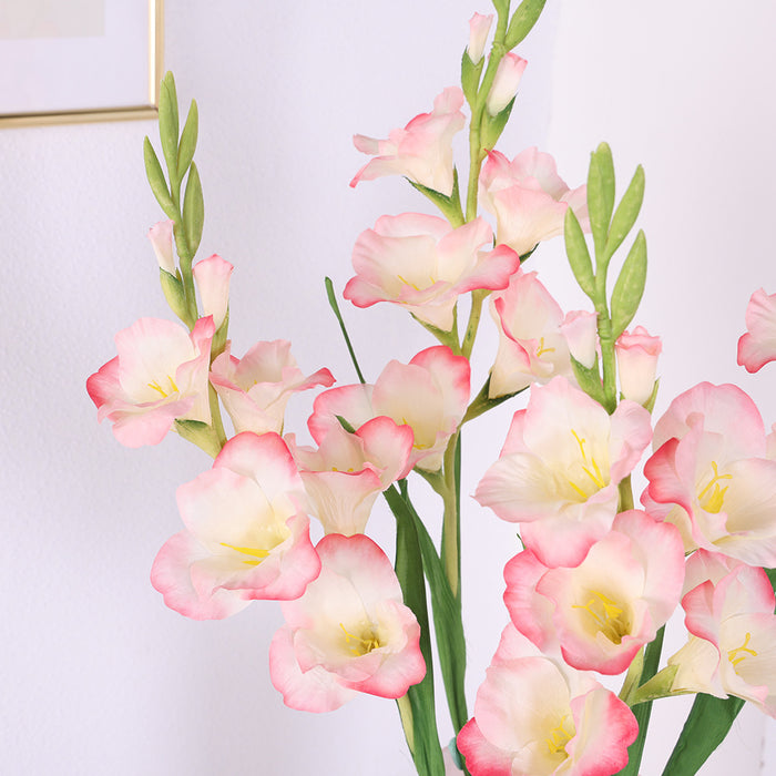 Bulk 35 inches Tall Extra Gladiolus Stem Faux Spring Silk Flowers Wholesale